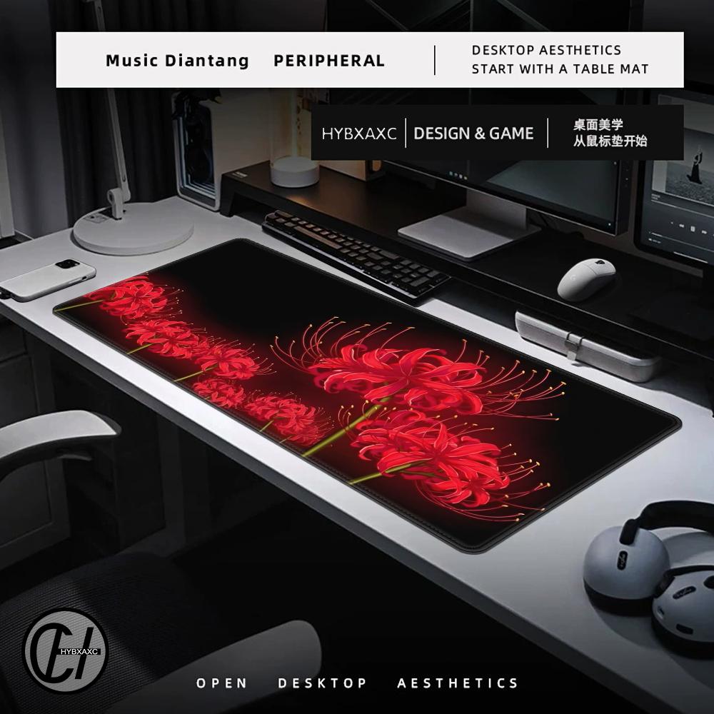 Red Spider Lily Mouse Pad Desk – обзор и цена Desk Setup Red