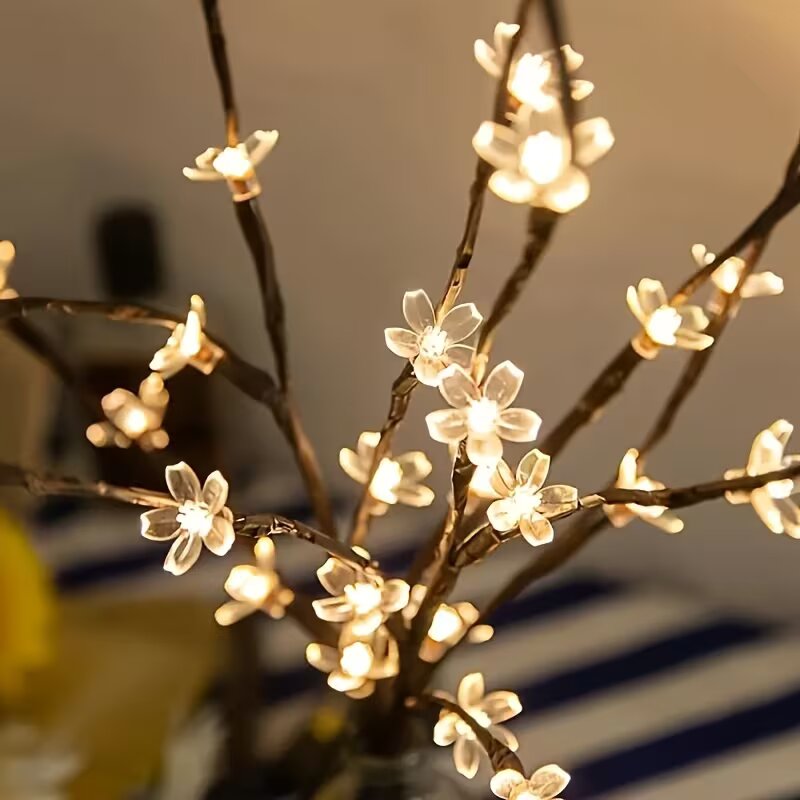 1/2PC 20LED Cherry Blossom Tre – обзор и цена Desk Setup Lamp