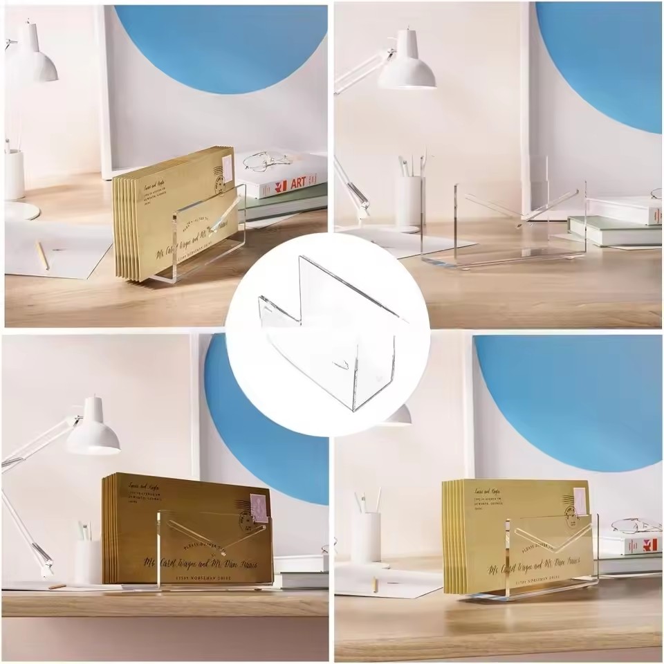 Mail Organizer Acrylic Desk Le – обзор и цена Desk Setup Organization
