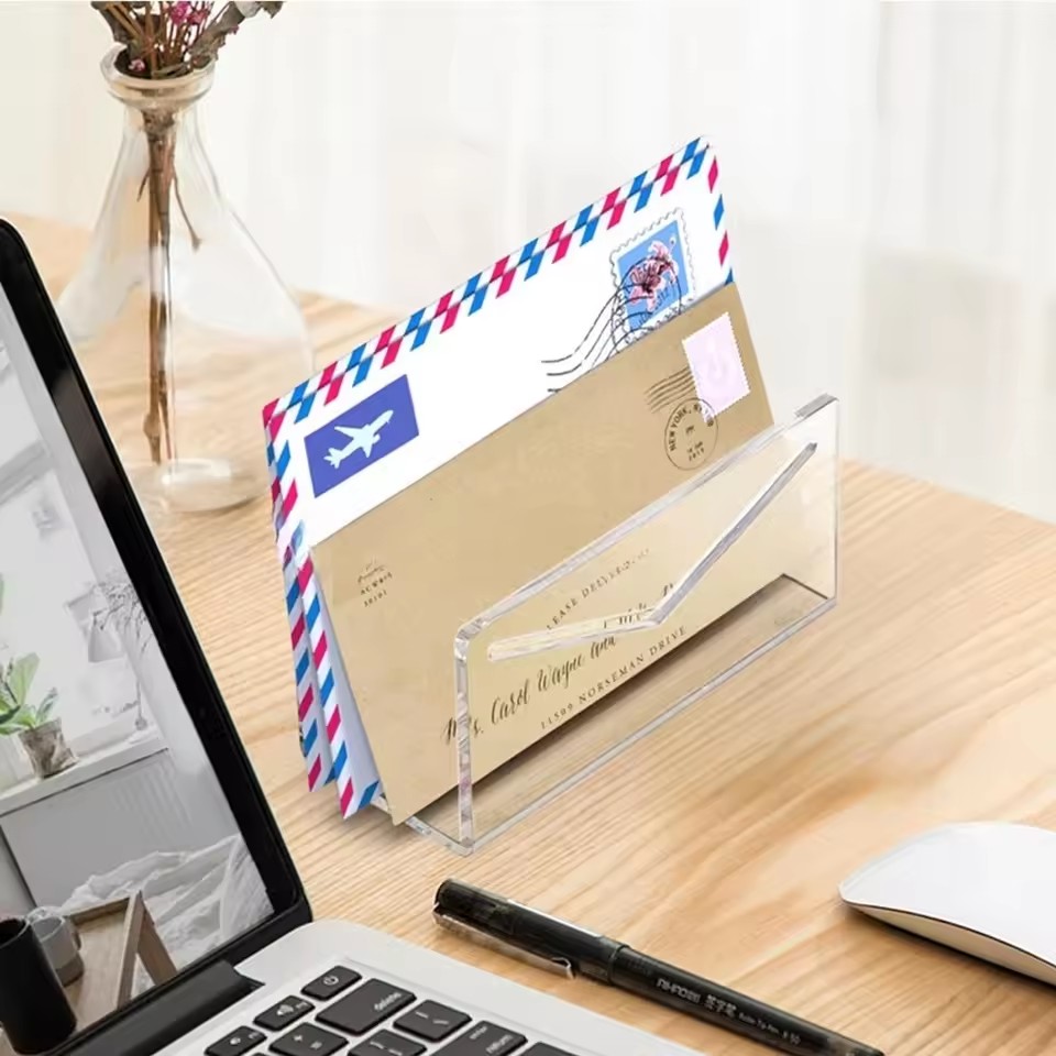 Mail Organizer Acrylic Desk Le – обзор и цена Desk Setup Organization