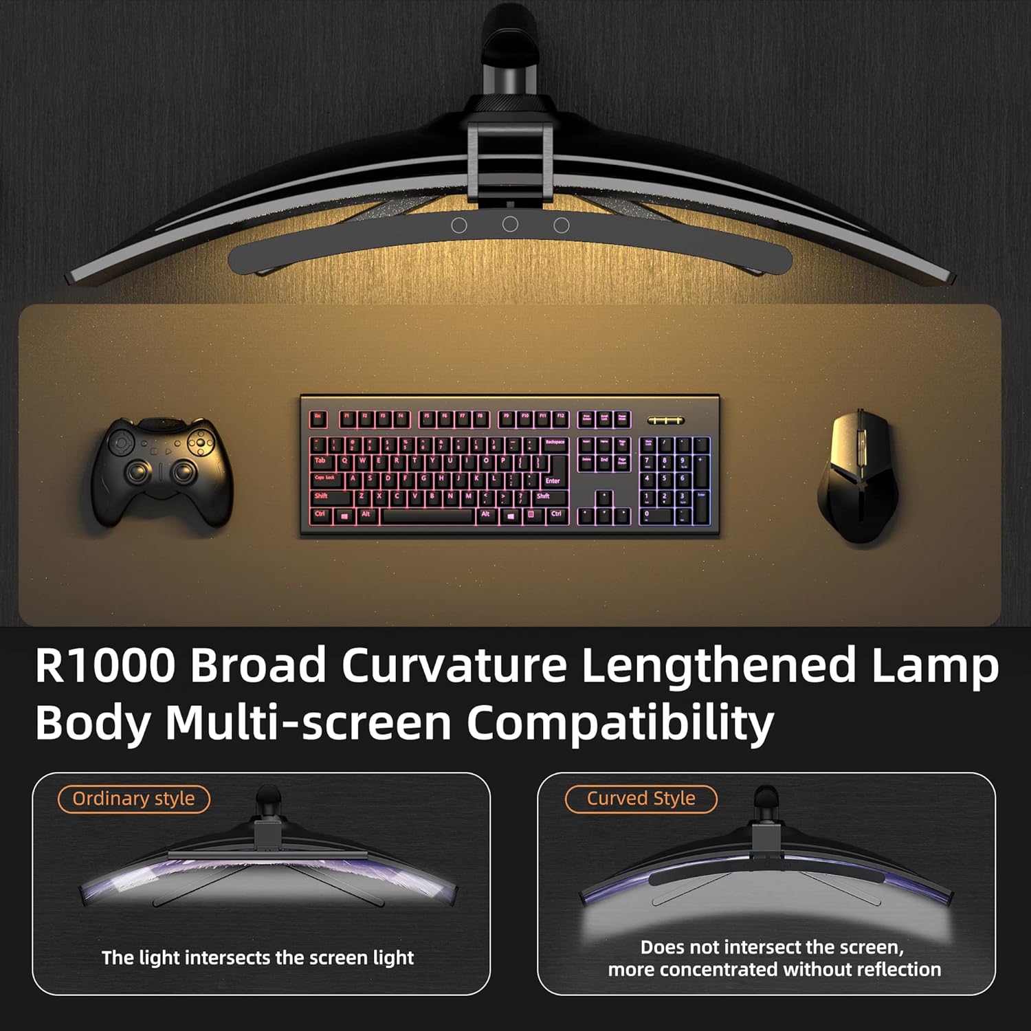 Curved Monitor Light Bar 3 Col – обзор и цена Desk Setup Lamp