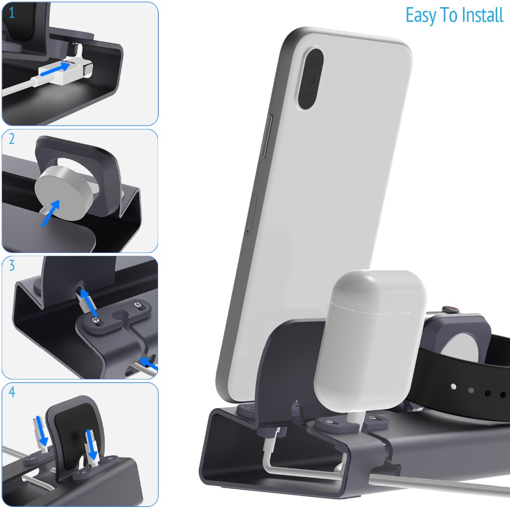 Charging Dock Station Stand Ho – обзор и цена Desk Setup Apple