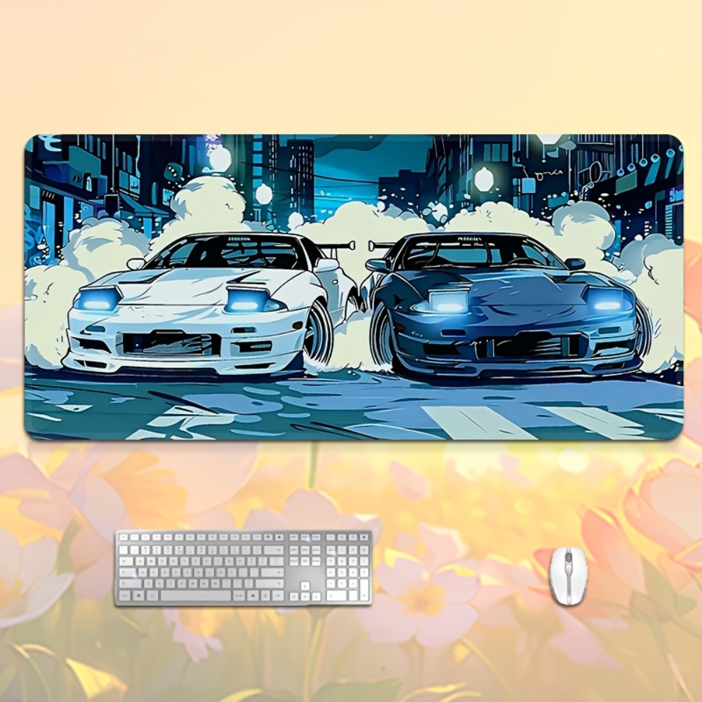 Anime Style Blue White Sports  – обзор и цена Desk Setup Anime
