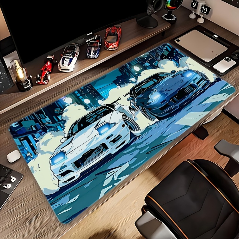 Anime Style Blue White Sports  – обзор и цена Desk Setup Anime