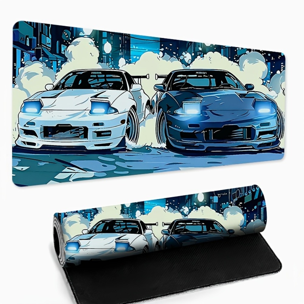 Anime Style Blue White Sports  – обзор и цена Desk Setup Anime