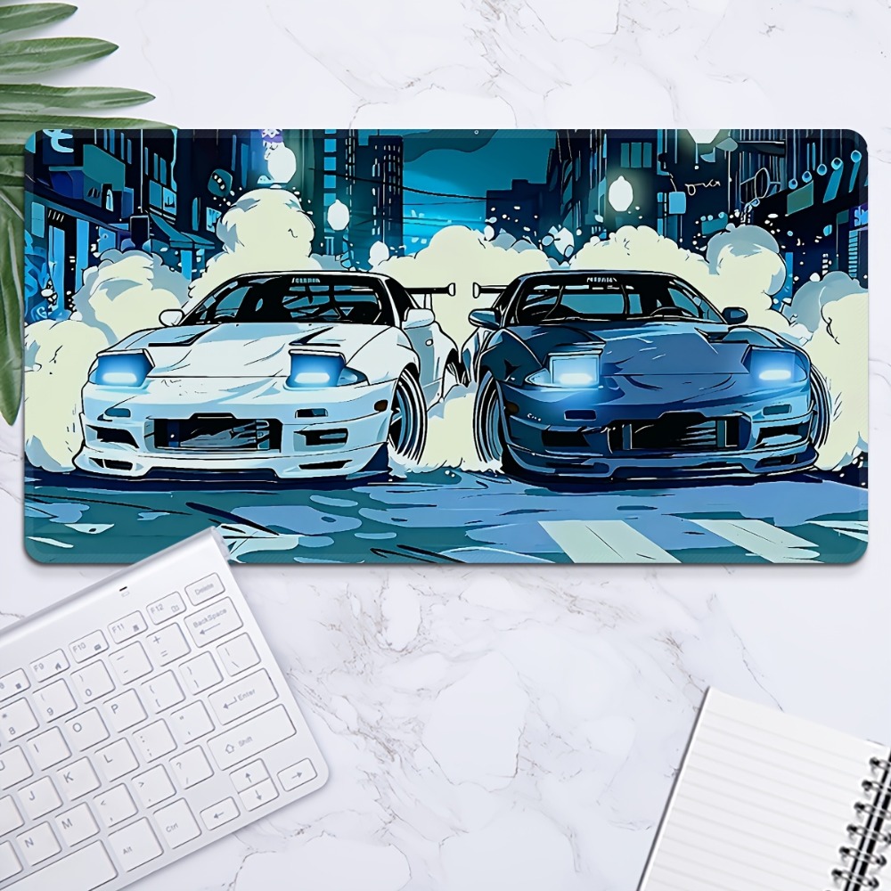 Anime Style Blue White Sports  – обзор и цена Desk Setup Anime