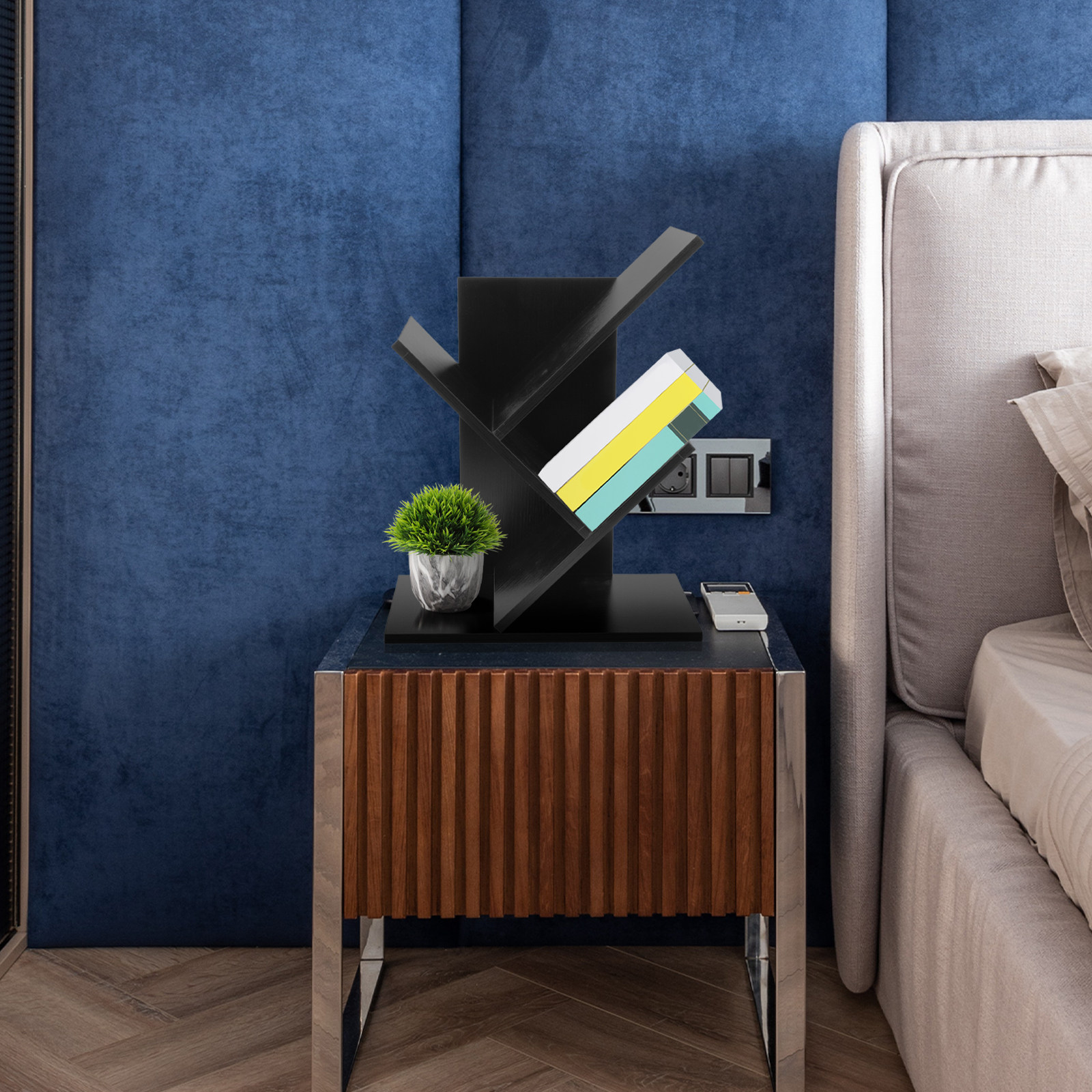 Wood Desktop Bookshelf Storage – обзор и цена Desk Setup Books