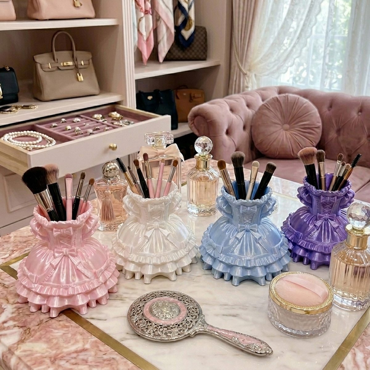 Princess Dress Makeup Brush Ho – обзор и цена Desk Setup Organization