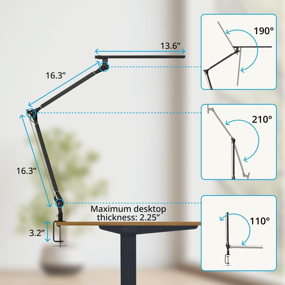 Adjustable 3-Color LED Desk La – обзор и цена Desk Setup Home Office