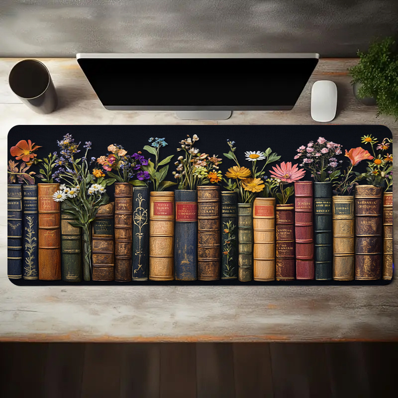 Large Mouse Pad Vintage Books  – обзор и цена Desk Setup Books
