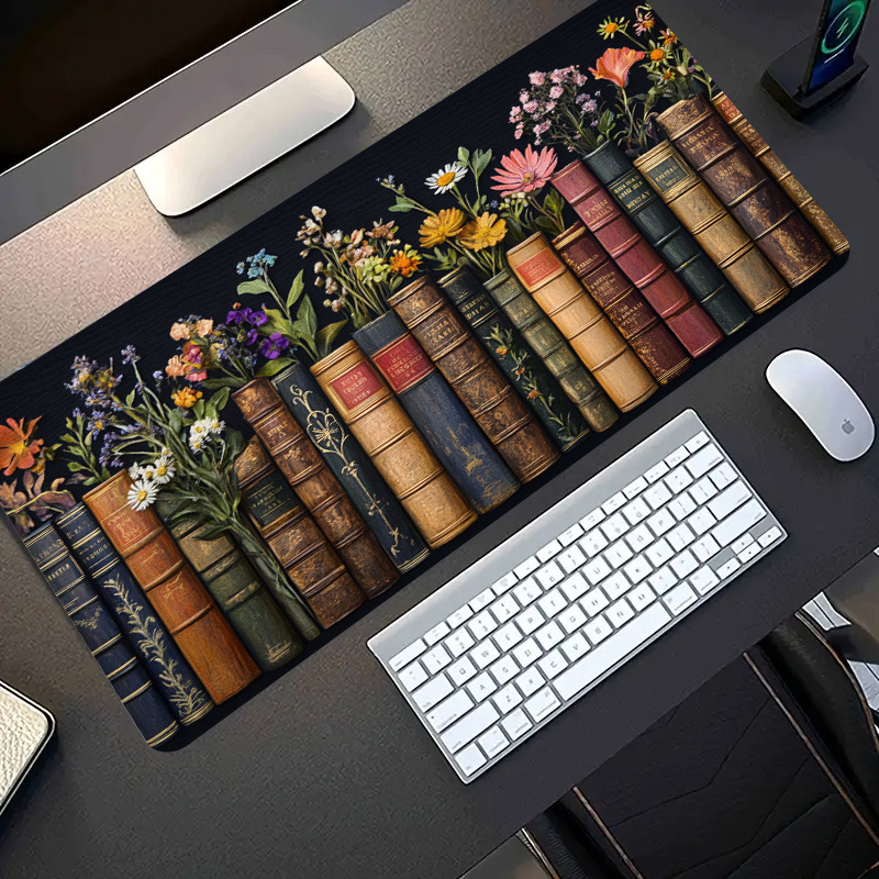 Large Mouse Pad Vintage Books  – обзор и цена Desk Setup Books