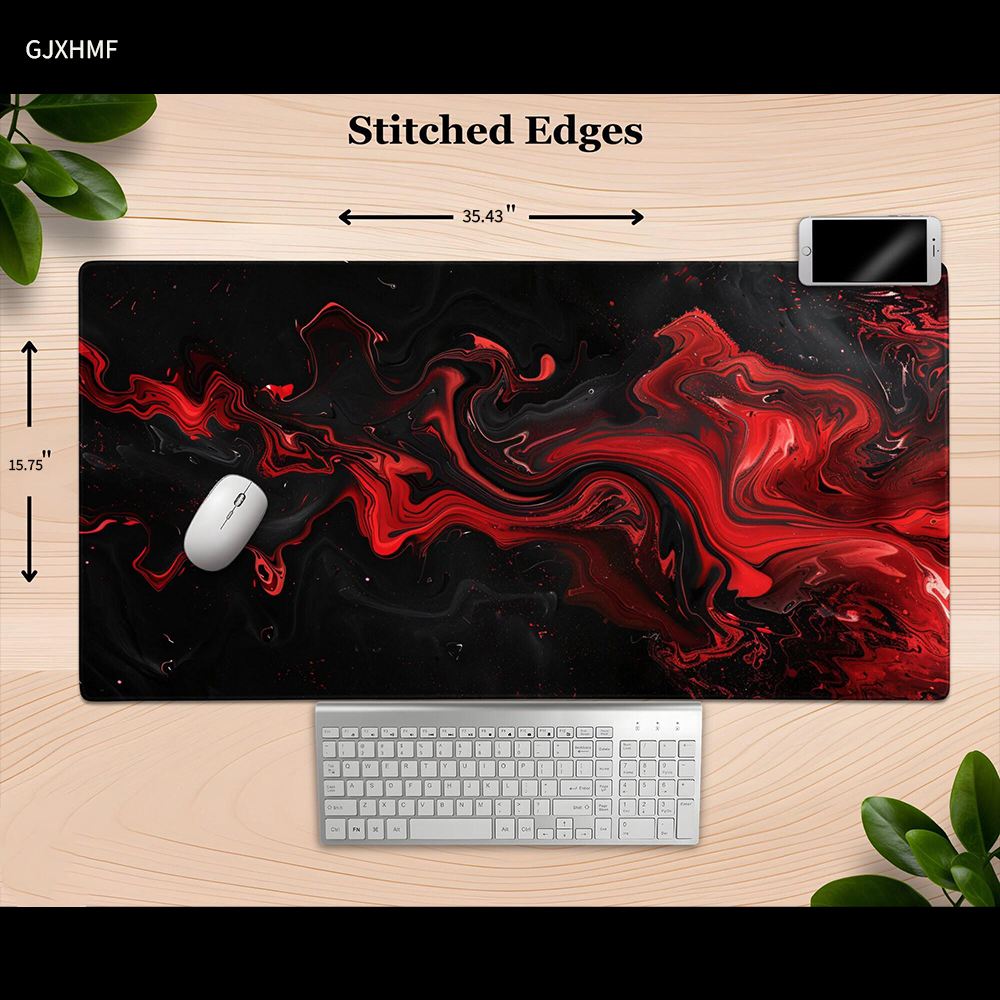 Cool Black And Red Mousepad, A – обзор и цена Desk Setup Red