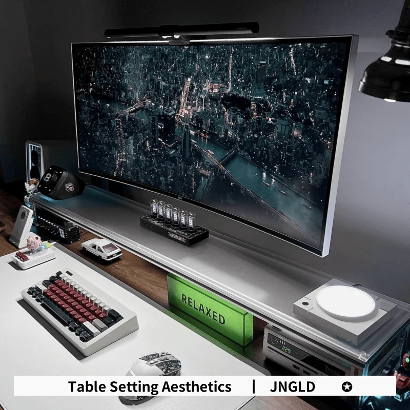 Aluminum Monitor Stand Acrylic – обзор и цена Desk Setup Monitor And Laptop