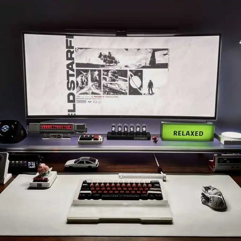Aluminum Monitor Stand Acrylic – обзор и цена Desk Setup Monitor And Laptop