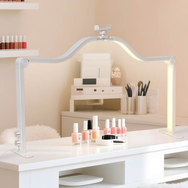 48W Half Moon Nail Lamp Double – обзор и цена Desk Setup Lamp