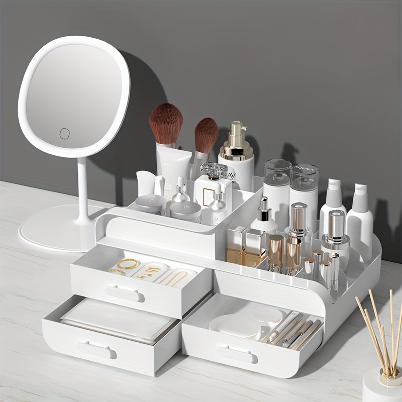 Makeup Storage Box Drawer Dorm – обзор и цена Desk Setup Shelf