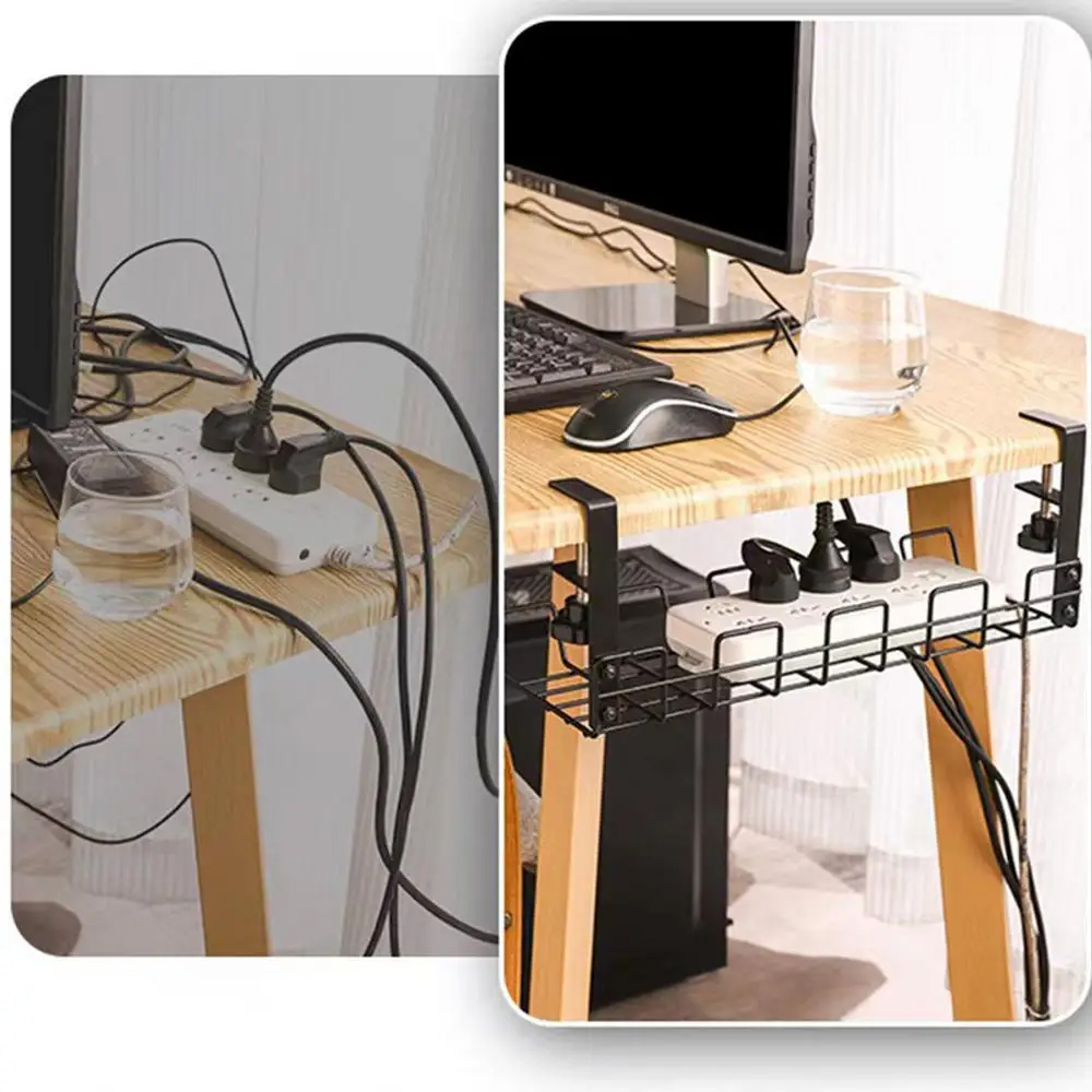 Cable Management Box Under Des – обзор и цена Desk Setup Shelf