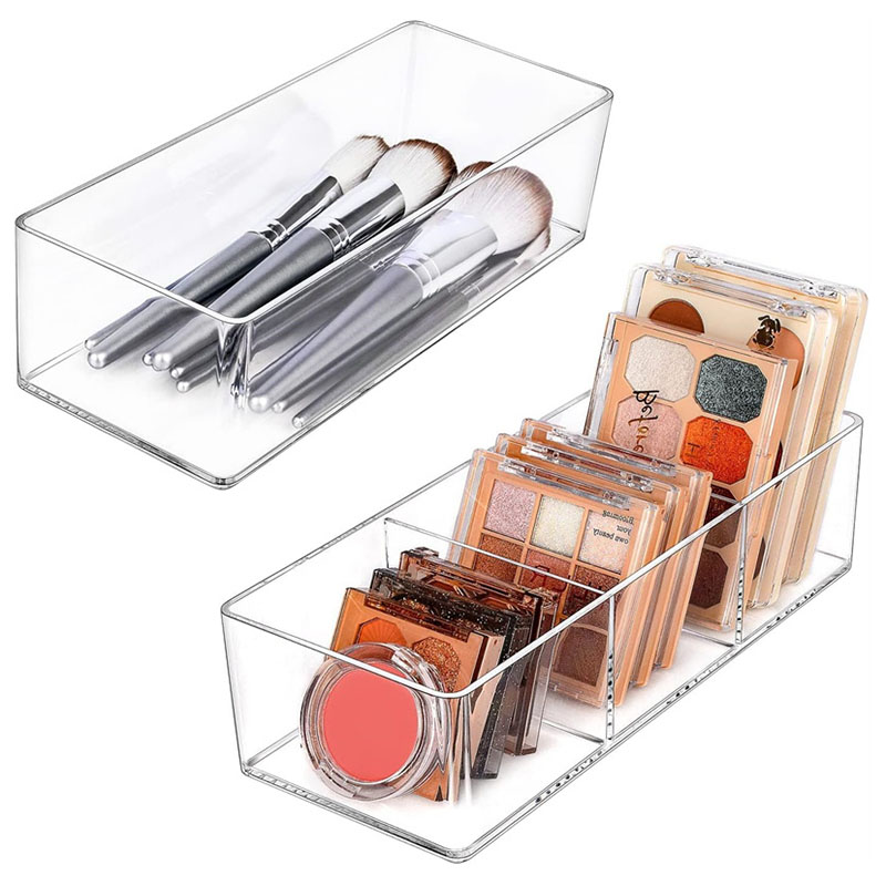 Acrylic Cosmetics Storage Box  – обзор и цена Desk Setup Organization