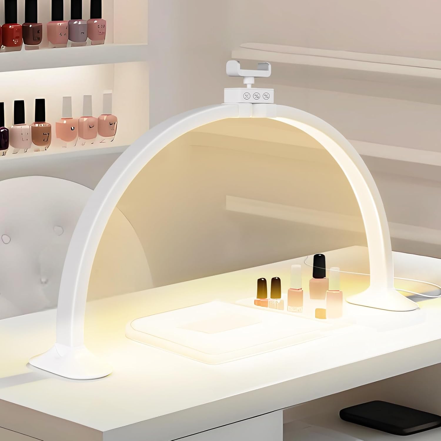 Half Moon Light U-Shaped Nail  – обзор и цена Desk Setup Lamp