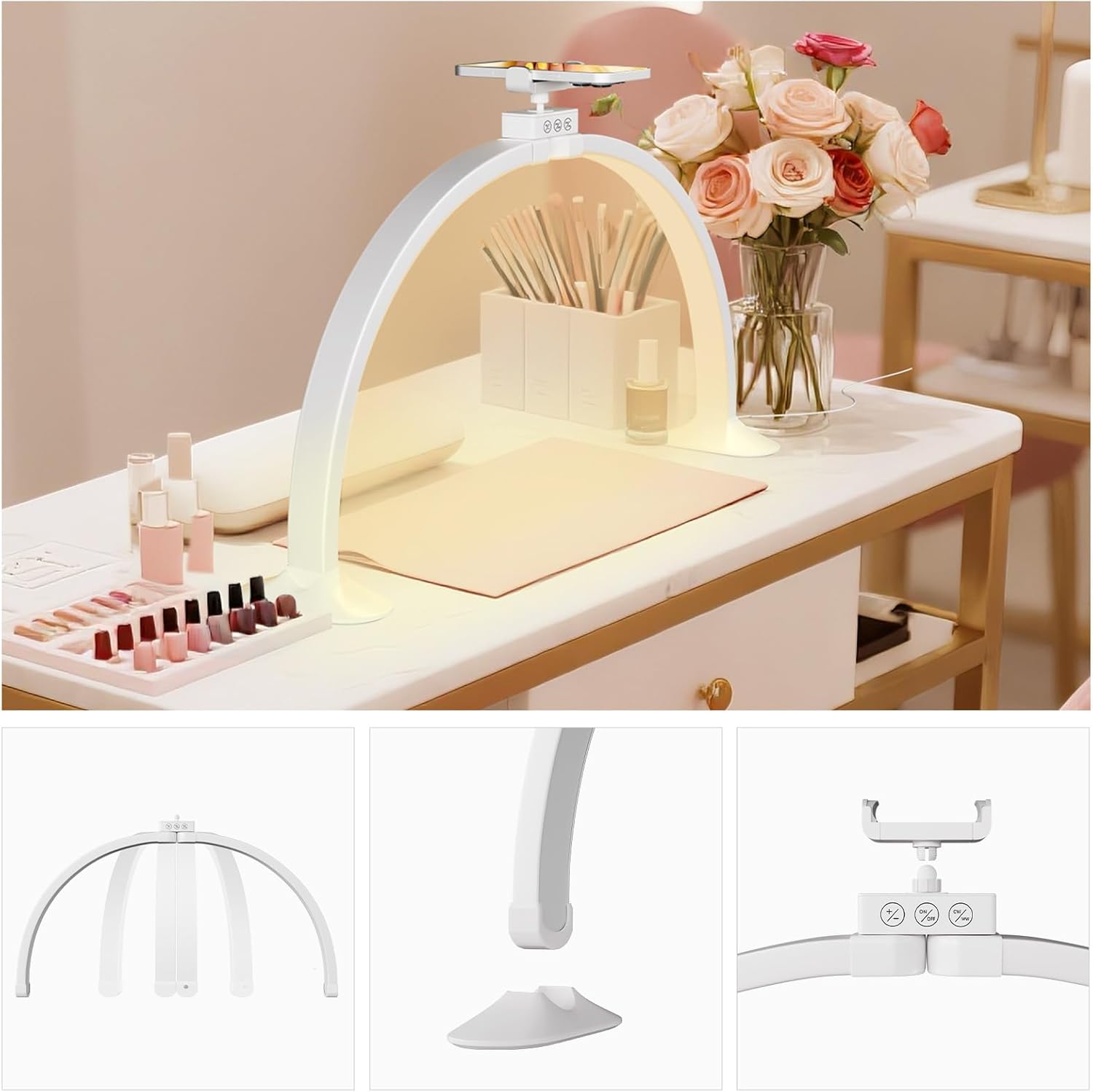 Half Moon Light U-Shaped Nail  – обзор и цена Desk Setup Lamp