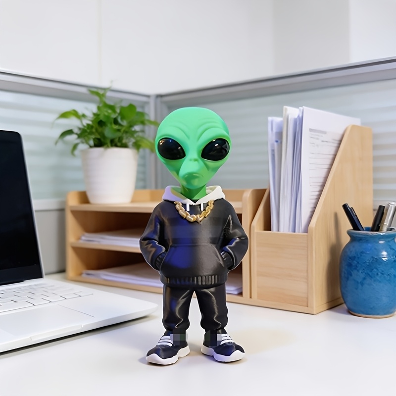 1 Piece Green Alien Figure wit – обзор и цена Desk Setup Home Office