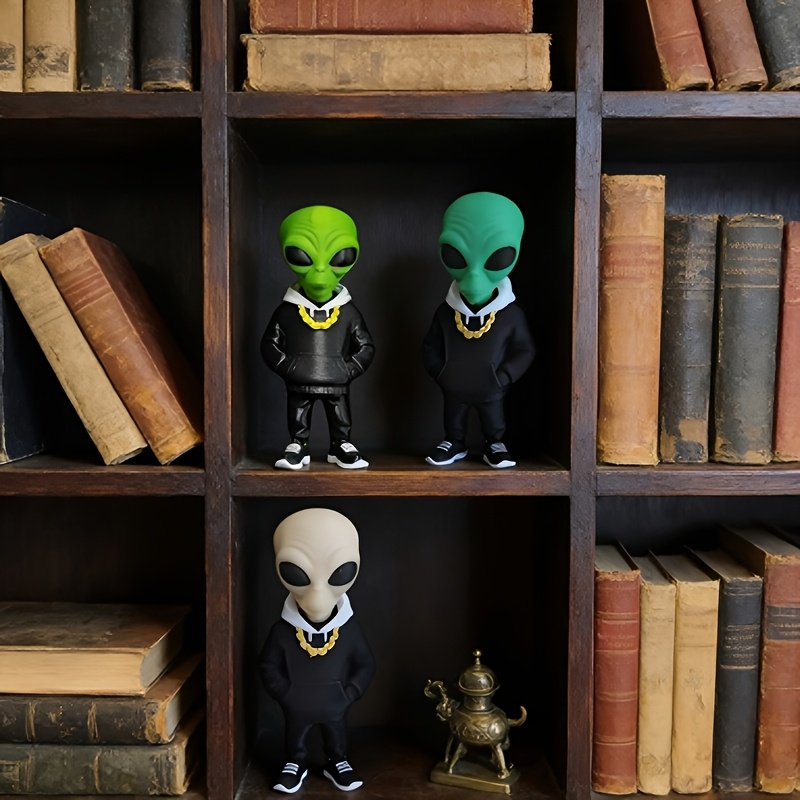 1 Piece Green Alien Figure wit – обзор и цена Desk Setup Home Office