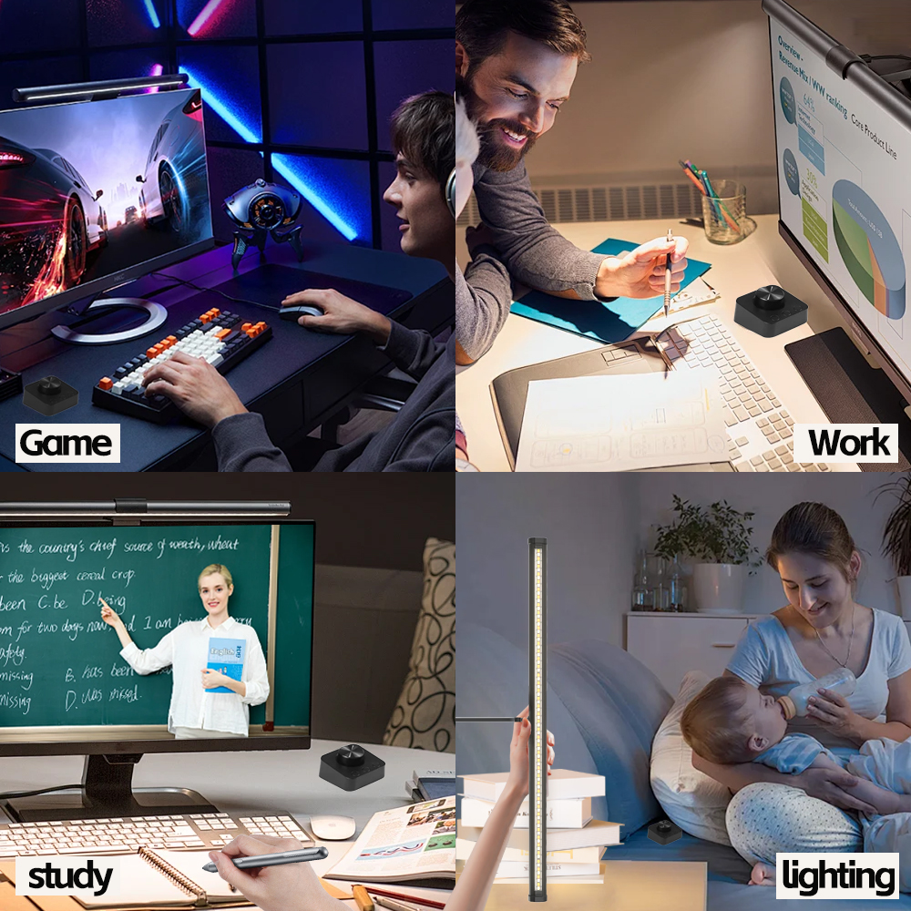 LED Eye-Care Desk Lamp Led Mon – обзор и цена Desk Setup Lamp