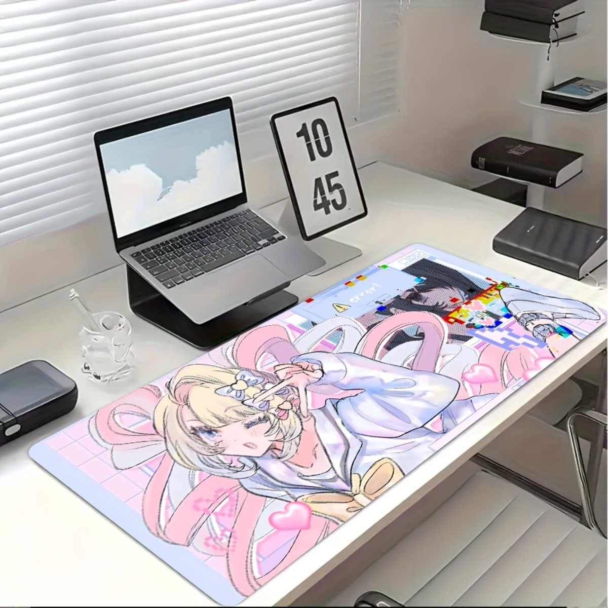 Pink Purple Anime Girl Rubber  – обзор и цена Desk Setup Anime