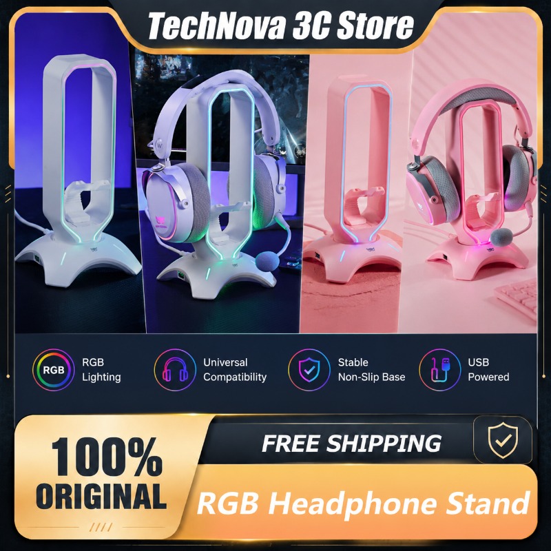 Waizowl RGB Headphone Stand Ga – обзор и цена Desk Setup Usb Hub